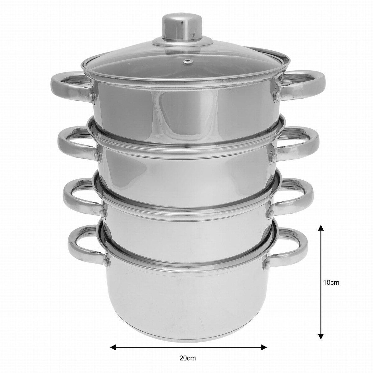 Garnek Na Parę Kinghoff 5 Elem. 20Cm Kh-3322