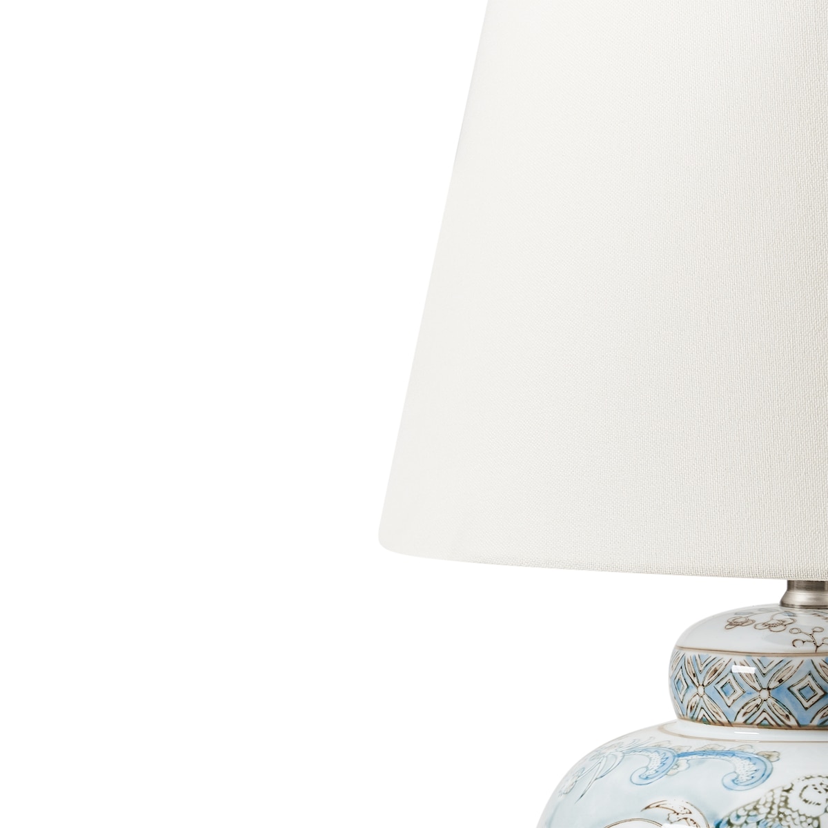 Lampa stołowa JAMAPA Porcelana Biały/ niebieski
