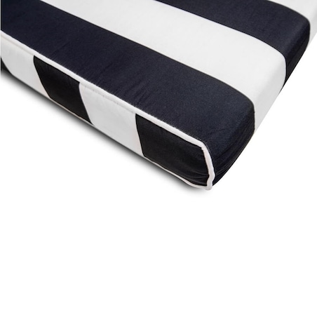 Materac ogrodowy z poduszką Azure 5900168832312 King Home czarny biały