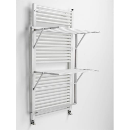 ARREDAMENTI KLAUS Suszarka na pranie na kaloryfer - 89 x 68 cm, Biały