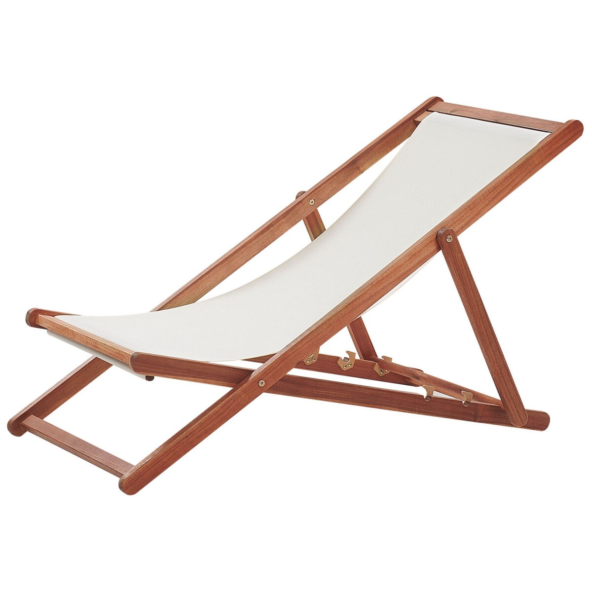 Leżak ogrodowy ciemne drewno akacjowe ANZIO