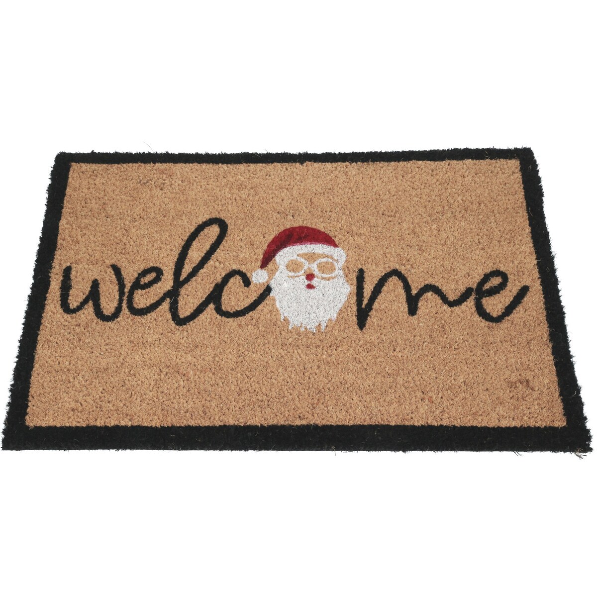 Wycieraczka z włókna kokosowego 59x39 cm, Święty Mikołaj