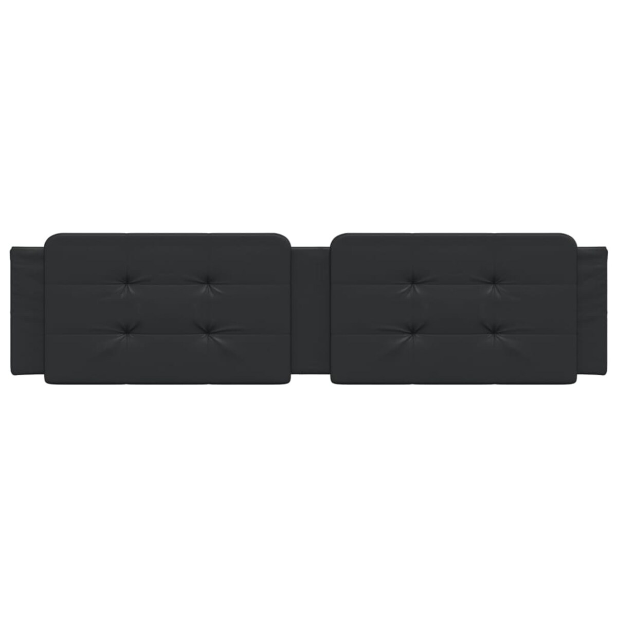 vidaXL Poduszka na wezgłowie, Zadar, czarna, 200 cm, sztuczna skóra