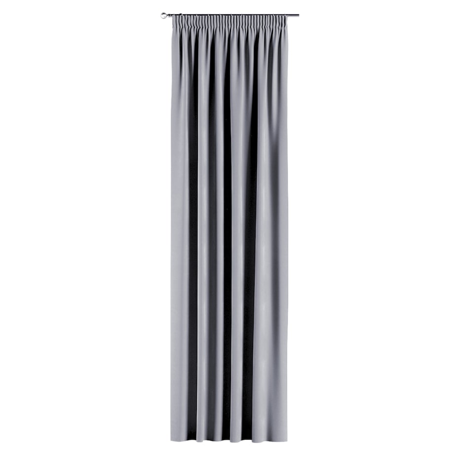 Zasłona na taśmie marszczącej 1 szt. 130x260 srebrzysty szary