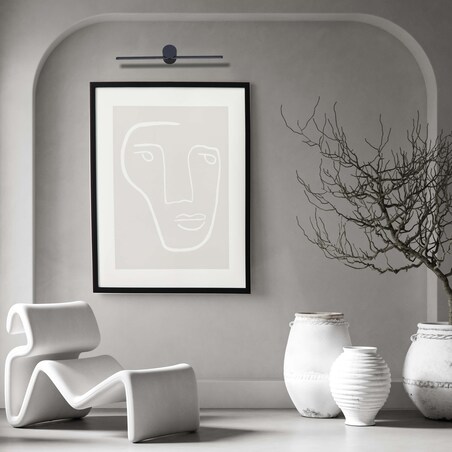 Lampa ścienna Modern Slim LP-777/1W M BK LED 6W podłużny łazienkowy czarny kinkiet