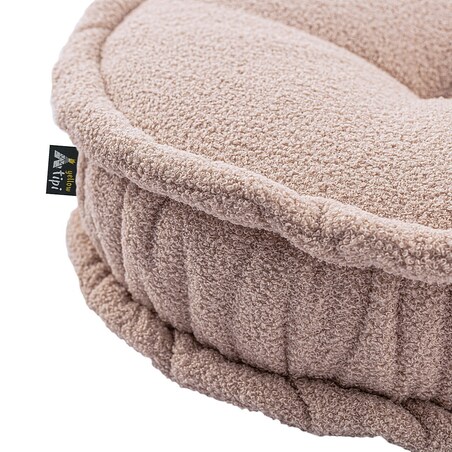 Puf francuski, różowy, 50x13cm, Boucle