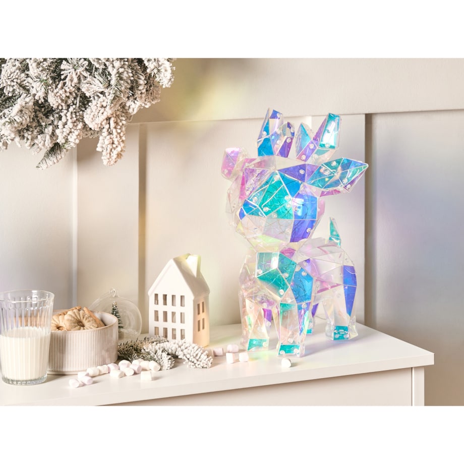 Dekoracja LED PIENI Renifer 28 cm Kolorowy