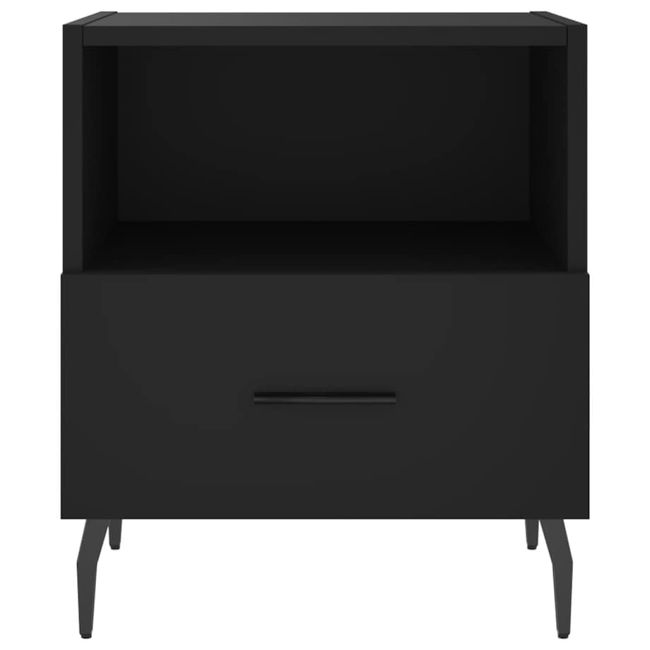 vidaXL Szafki nocne, 2 szt., czarne, 40x35x47,5 cm