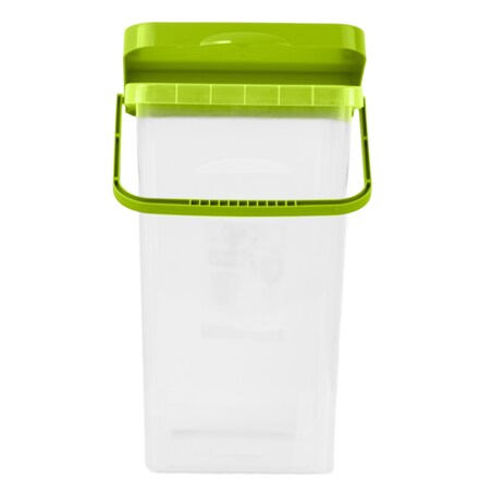 Pojemnik Plastikowy Na Karmę Proszek Z Klapą Pokrywką 10 L Zielony