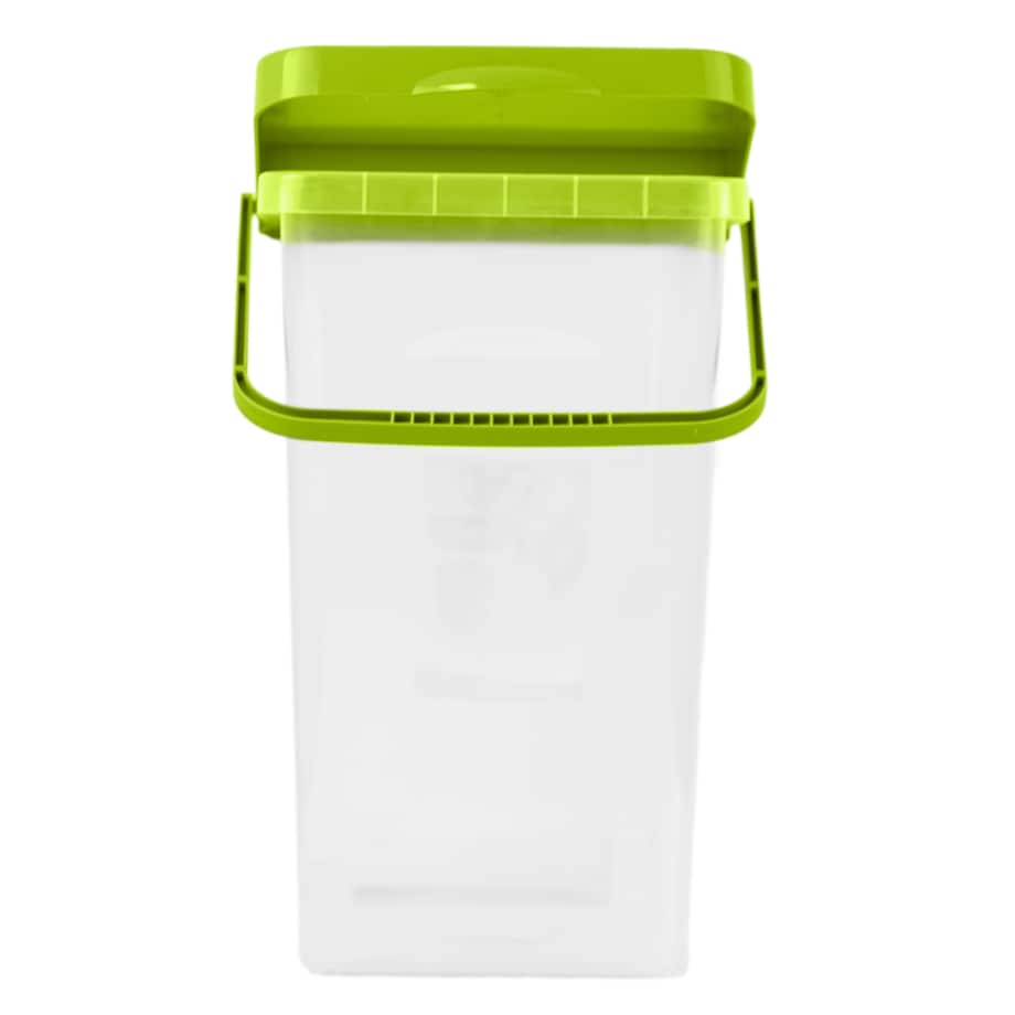 Pojemnik Plastikowy Na Karmę Proszek Z Klapą Pokrywką 10 L Zielony