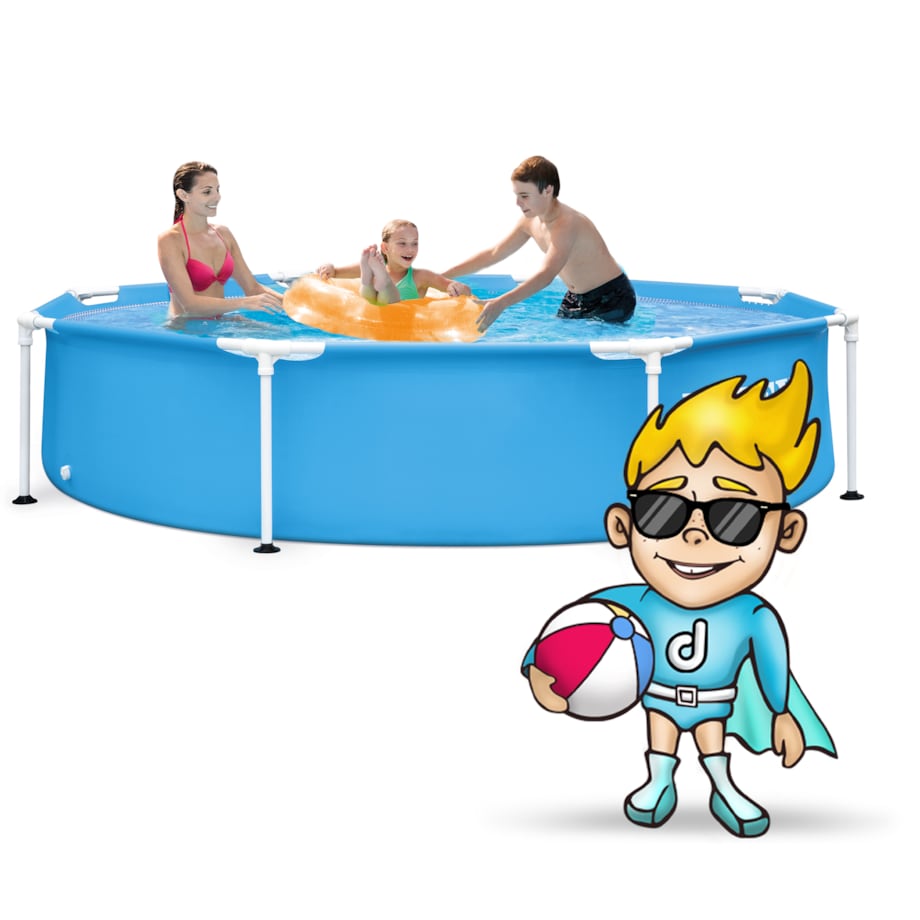 Basen ogrodowy stelażowy 244x51 zestaw 5w1 Intex