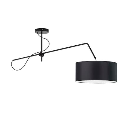 Lampa wisząca przegubowa sufitowa regulowana z abażurem walec MODERN