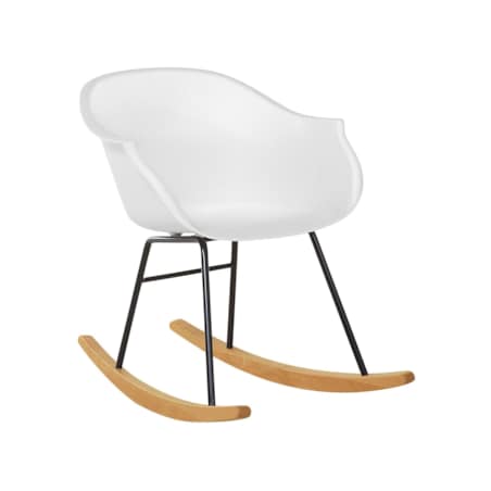Krzesło bujane białe HARMONY