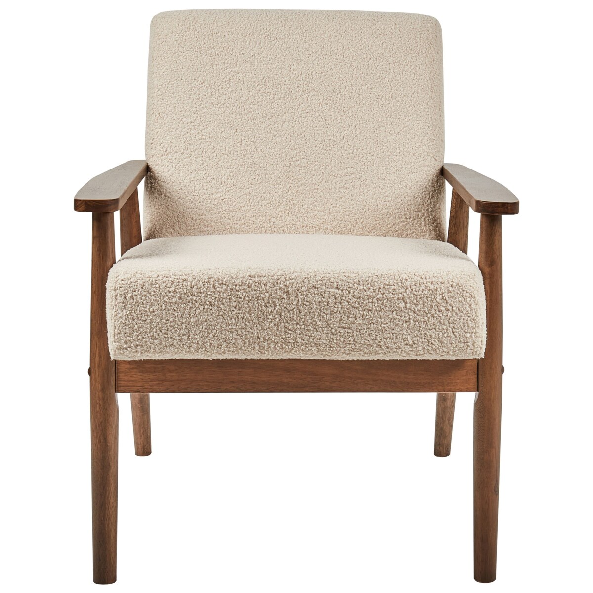 Fotel ESRUM Boucle Beżowy