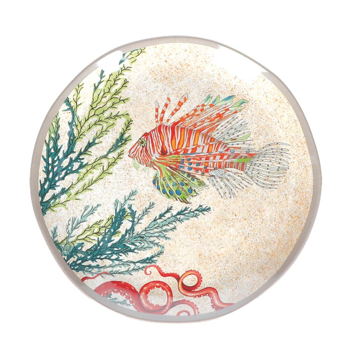 Zestaw 2 talerzy do sałatek z melaminy Sea Life - 21 cm