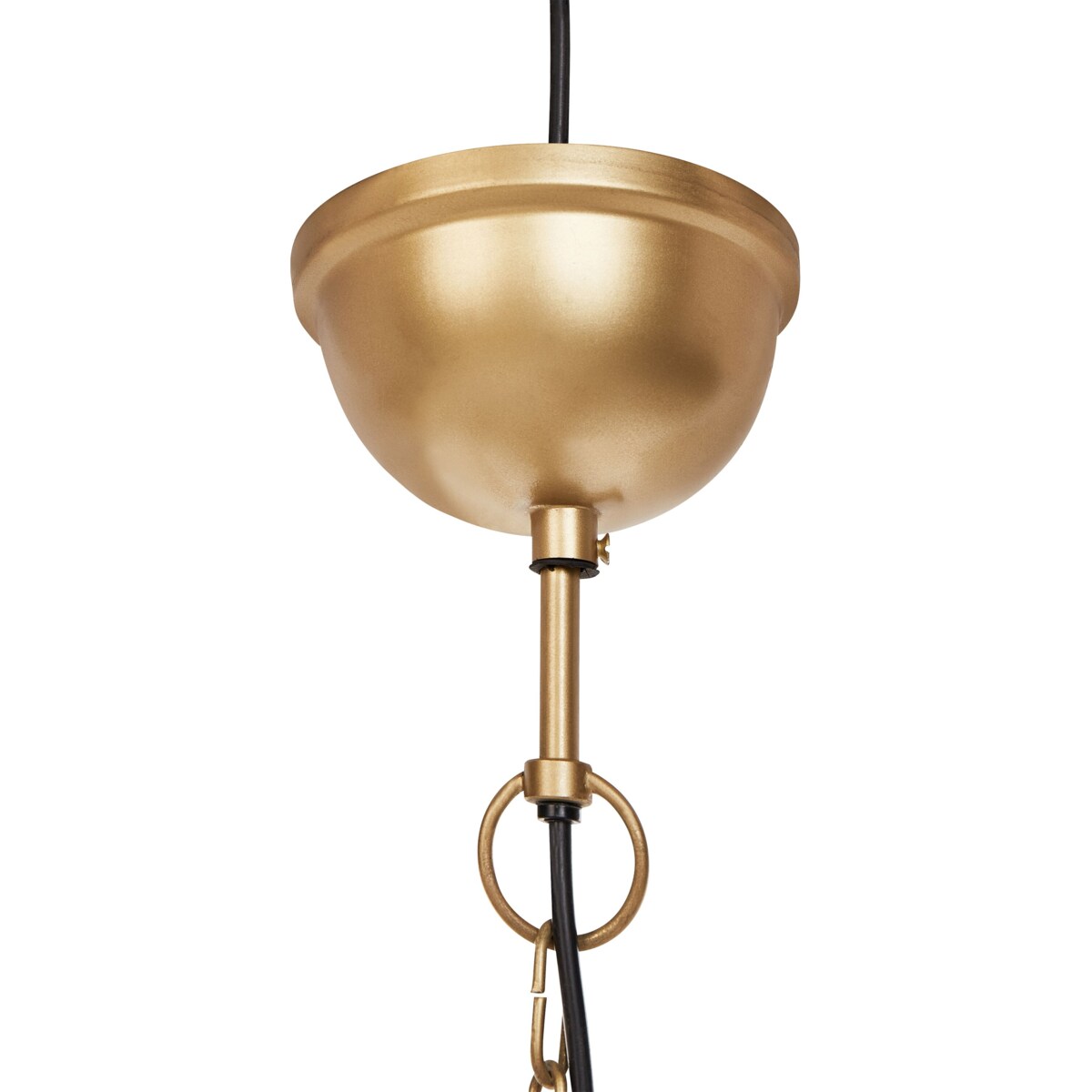 Lampa wisząca metalowa złota MBANGO