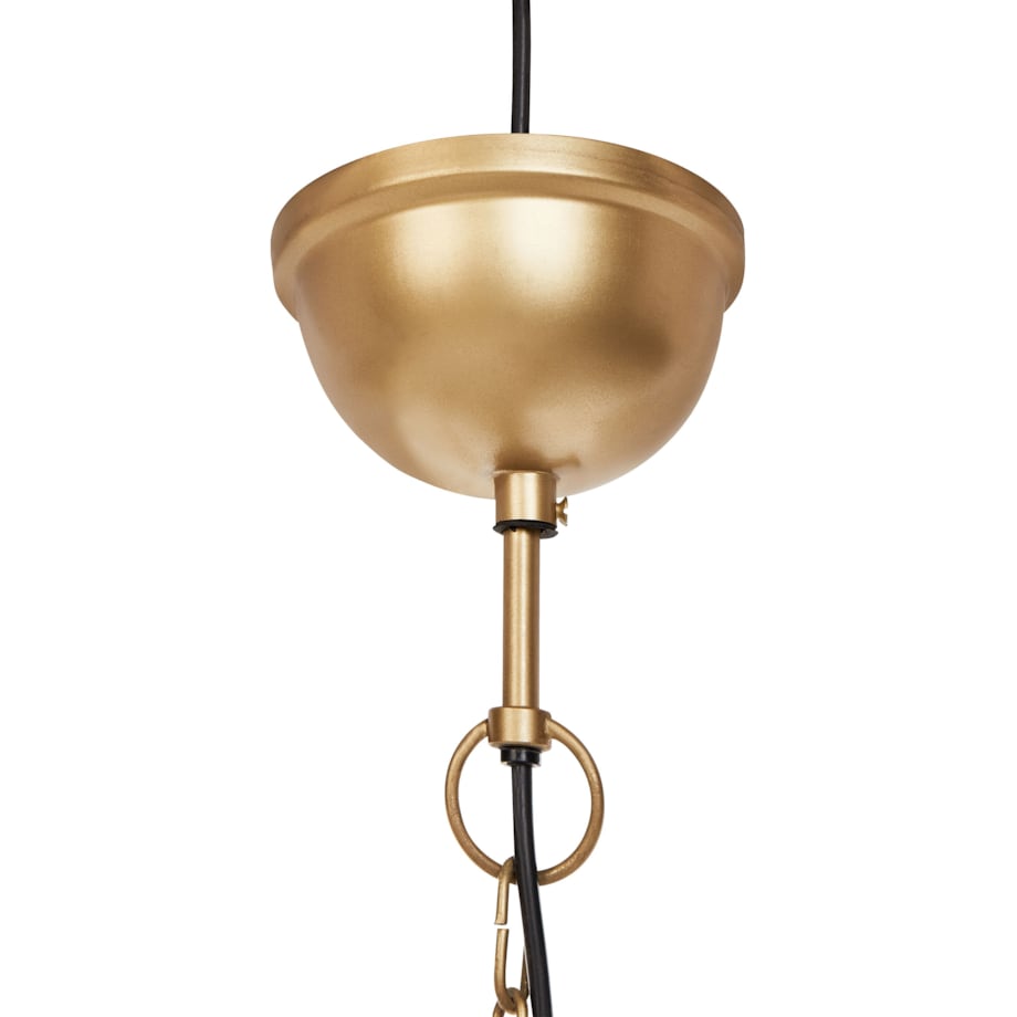 Lampa wisząca metalowa złota MBANGO