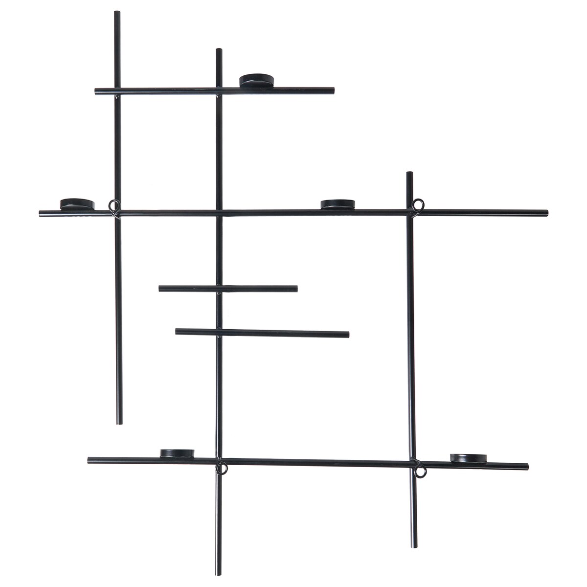 Świecznik wiszący PORTO 74 cm Czarny