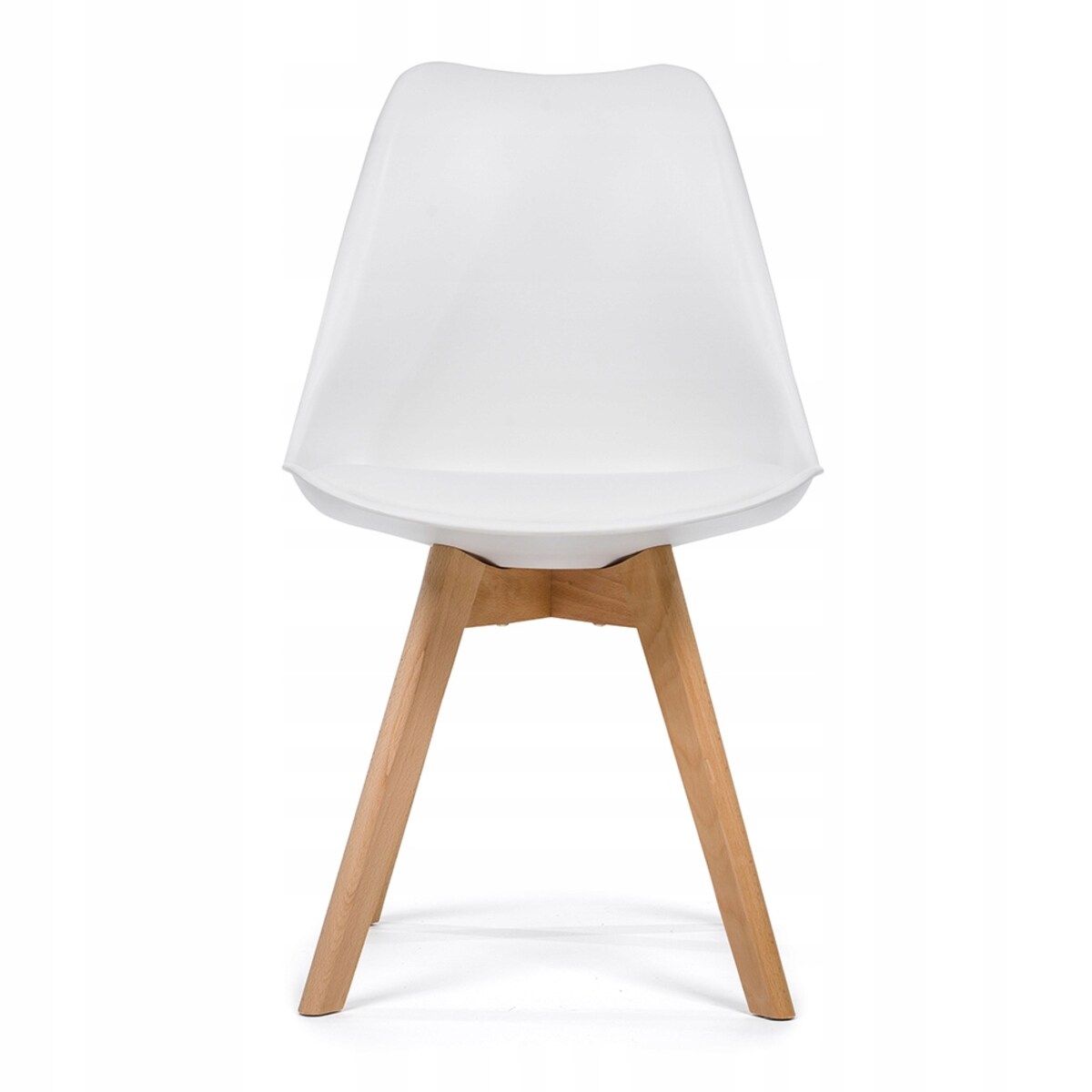 Krzesło skandynawskie do salonu jadalni kuchni nowoczesne DUBLIN biały