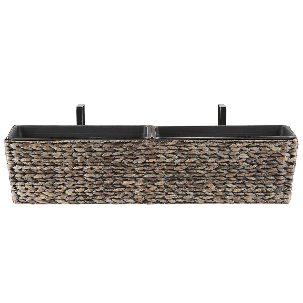 Doniczka 80 x 20 x 18 cm brązowa KAWALA