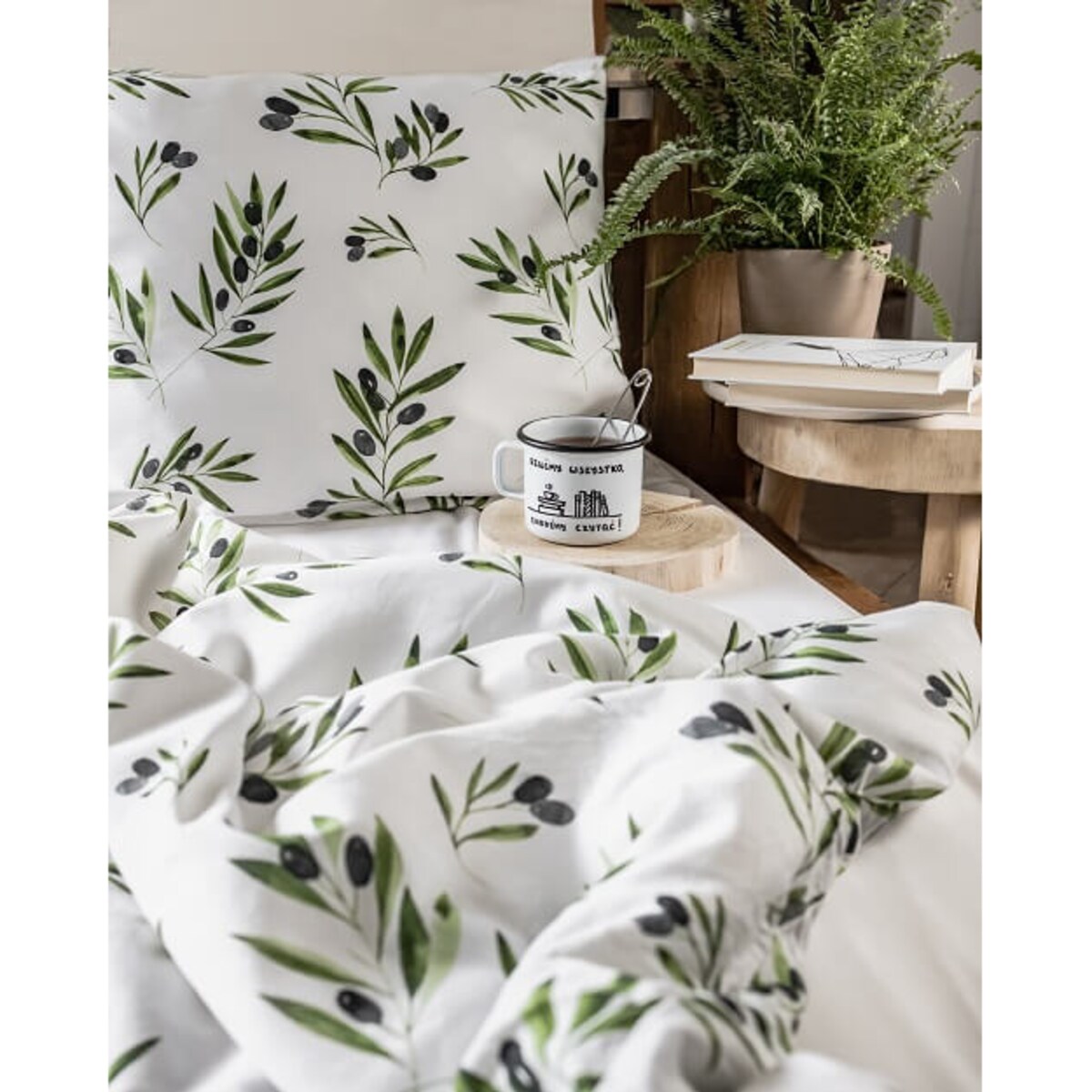 Pościel Oliwki 150/200 + 50/60 cm