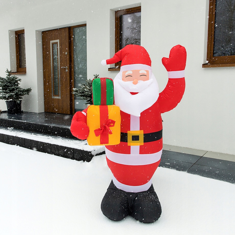 Mikołaj Nadmuchiwany Świecący Duży Pompowany Led 150 Cm Dmuchaniec