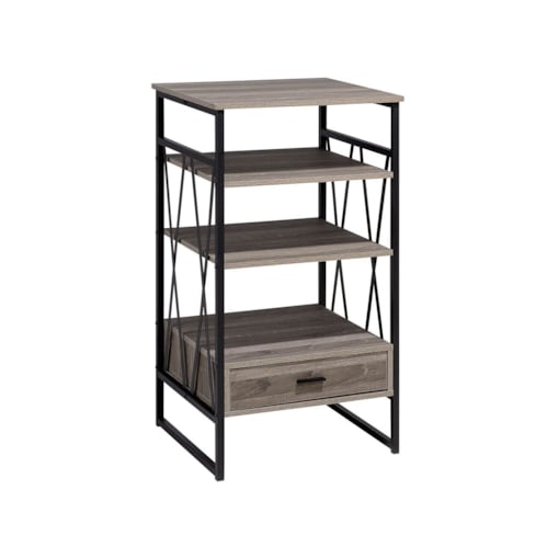 Regał 3 półki brązowoszary KEENE