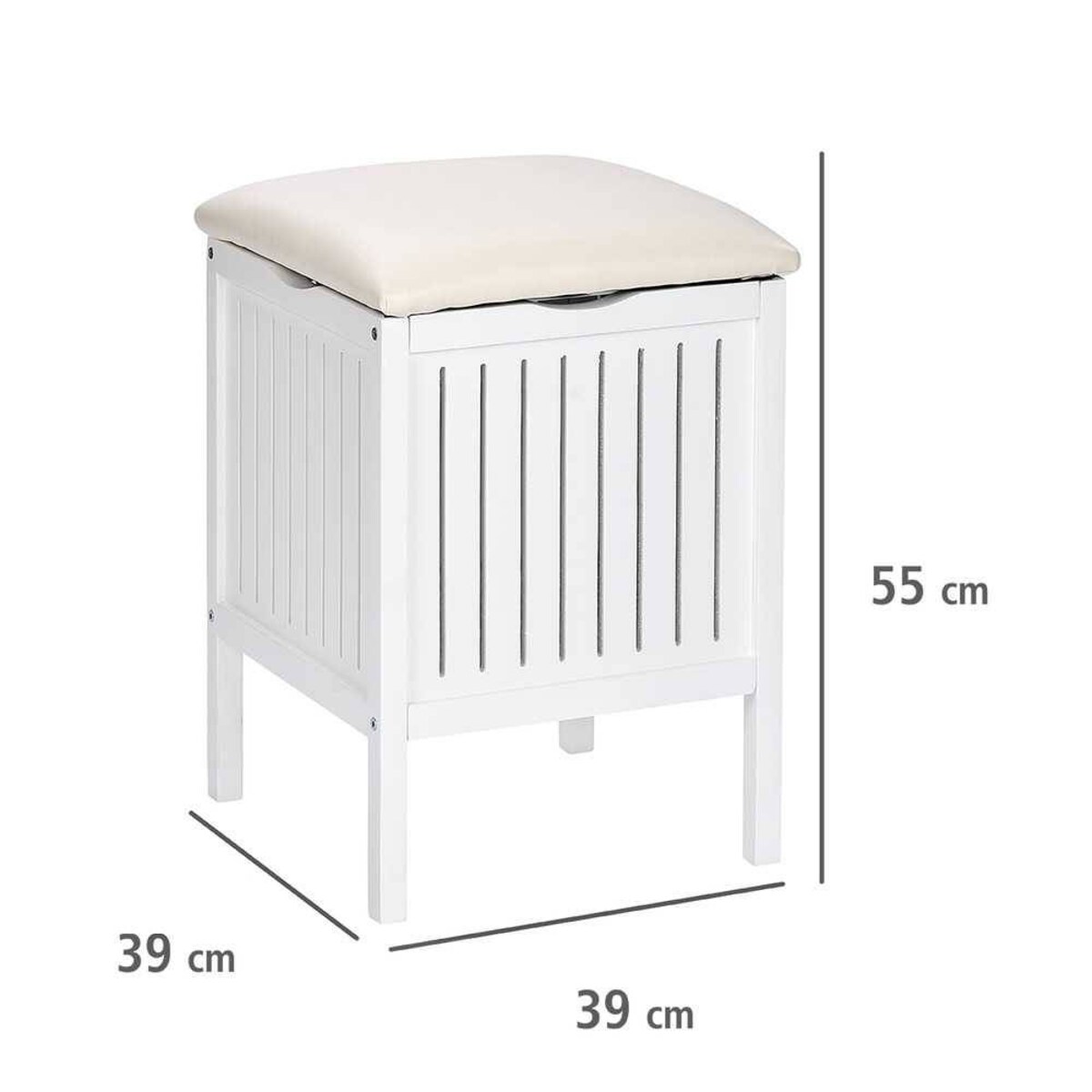 Pufa łazienkowa, kosz na pranie OSLO, WENKO