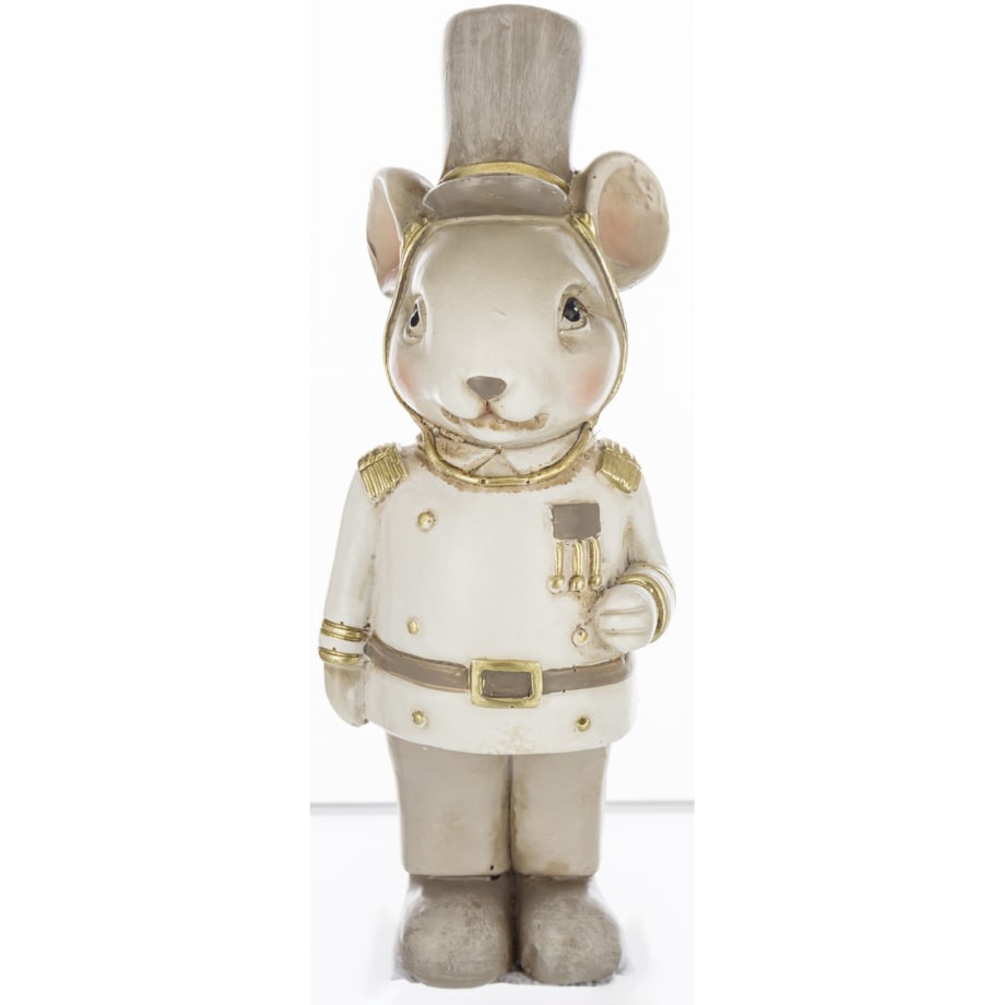 Figurki - 2 myszy w mundurach z orderami 11,5x4,5x4 cm