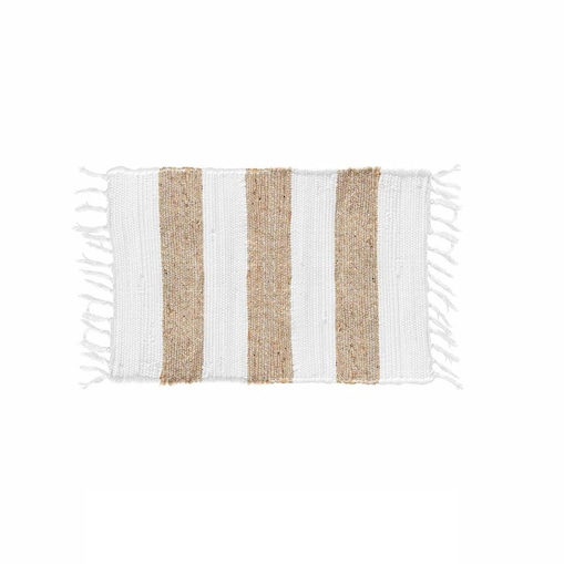 Dywanik łazienkowy SAGANE, juta/poliester, 50 x 80 cm