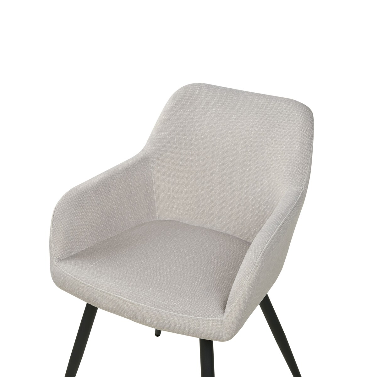 Zestaw 2 krzeseł do jadalni beżowoszary CASMALIA