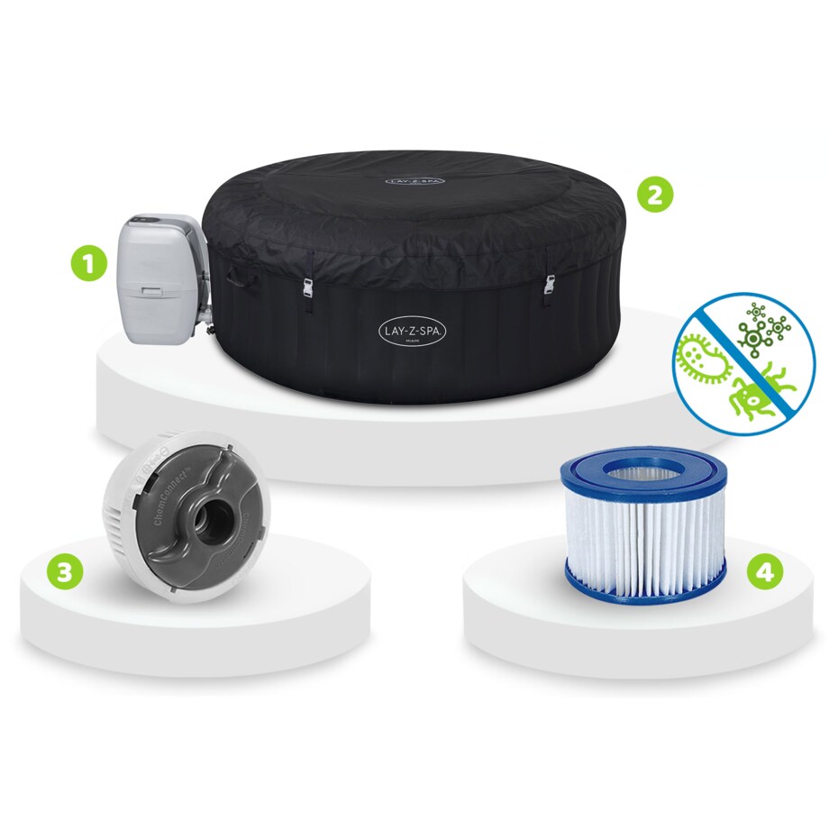 SPA ogrodowe dmuchane 4-osobowe hydromasaż Bestway 60001