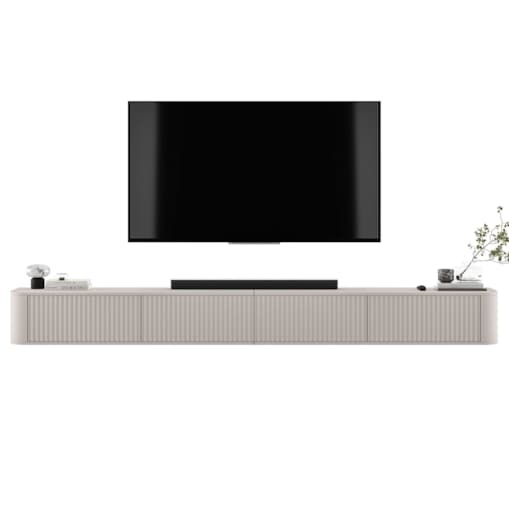 Szafka RTV Wisząca 280 cm Glamour Kaszmir Mat Nowoczesna Komoda RTV