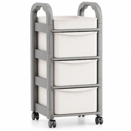 Plastikowy regał na kółkach szafka szuflady szafa 54,7x 33,5 x 24,5cm SZ56