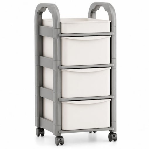 Plastikowy regał na kółkach szafka szuflady szafa 54,7x 33,5 x 24,5cm SZ56
