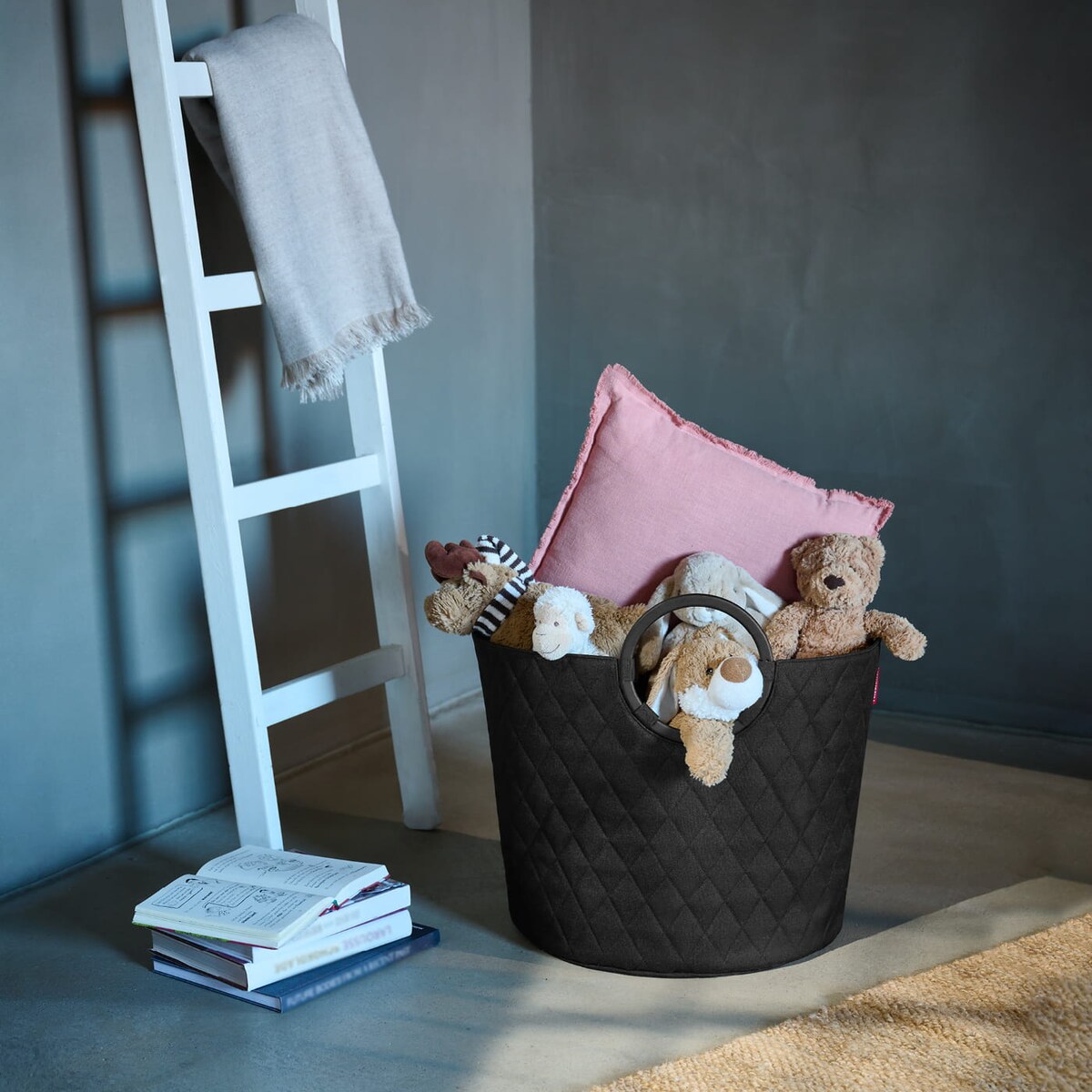 Kosz LOOPHOME S FRAME, rhombus black