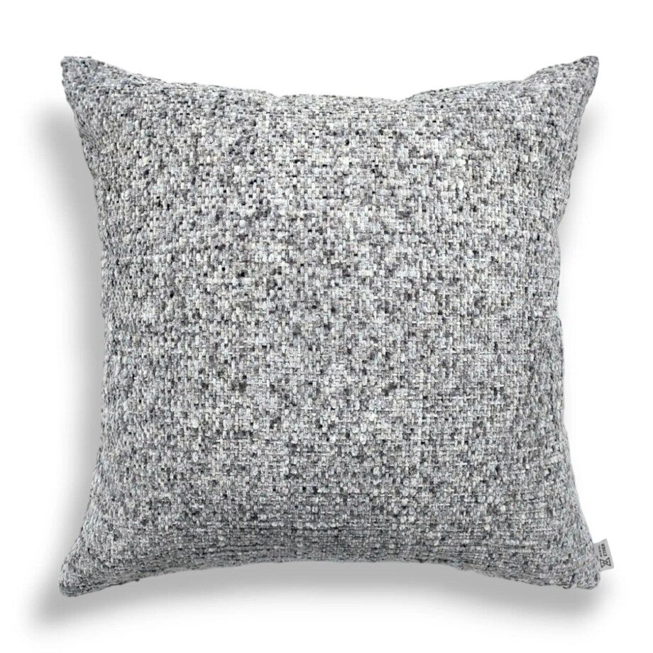 Szary zestaw poduszek w tropikalne liście - Echo Puszczy