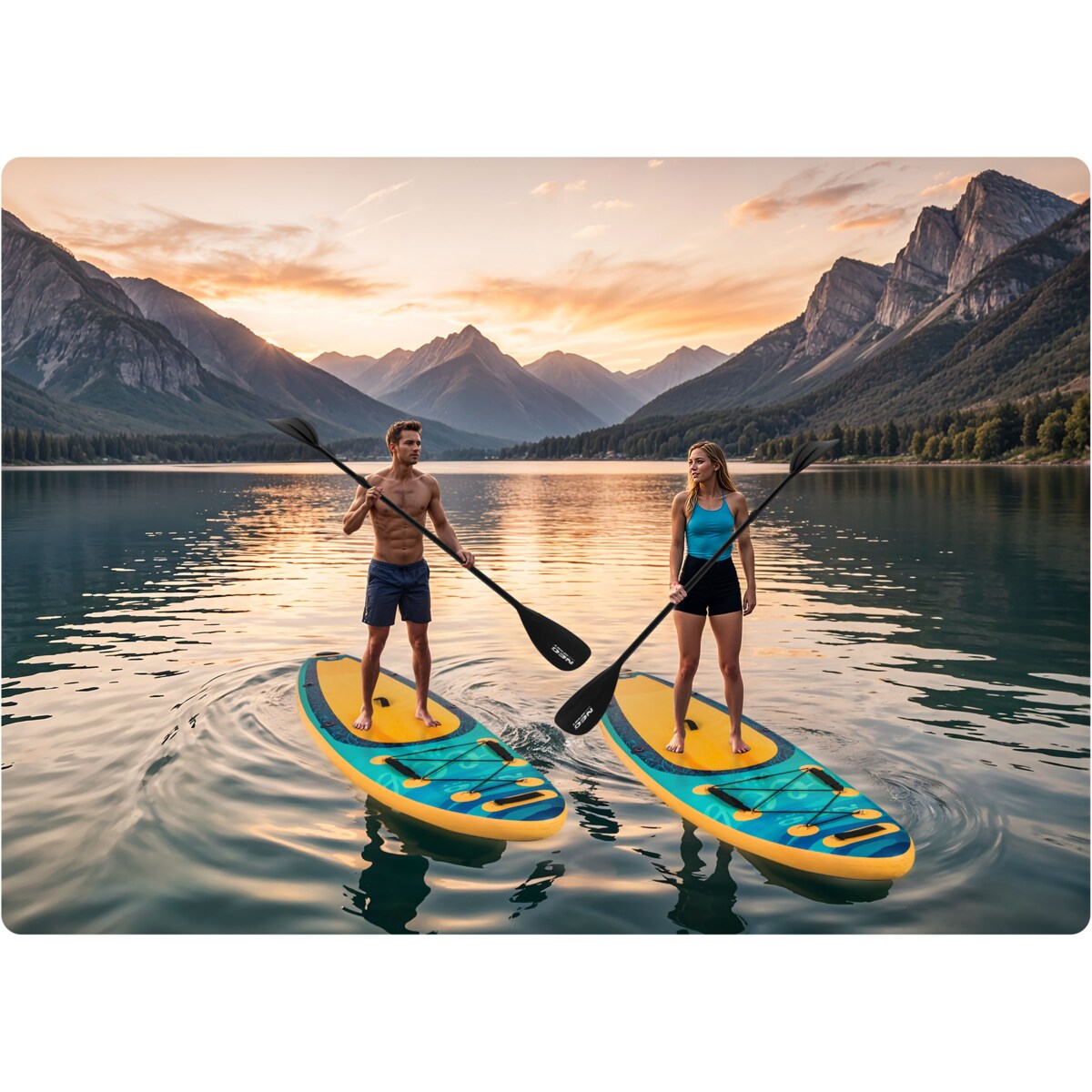 Deska SUP do pływania pompowana Paddle Aquasurf Neo-Sport 320cm ZESTAW