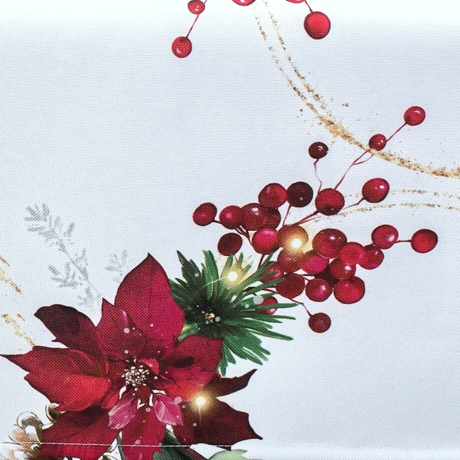 Obrus Zimowa Elegancja - 120x120 cm - wielokolorowy