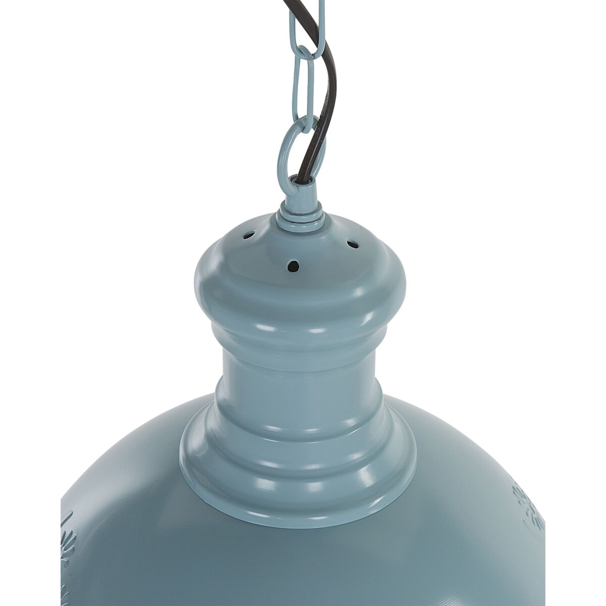 Lampa wisząca metalowa niebieska DIDESSA