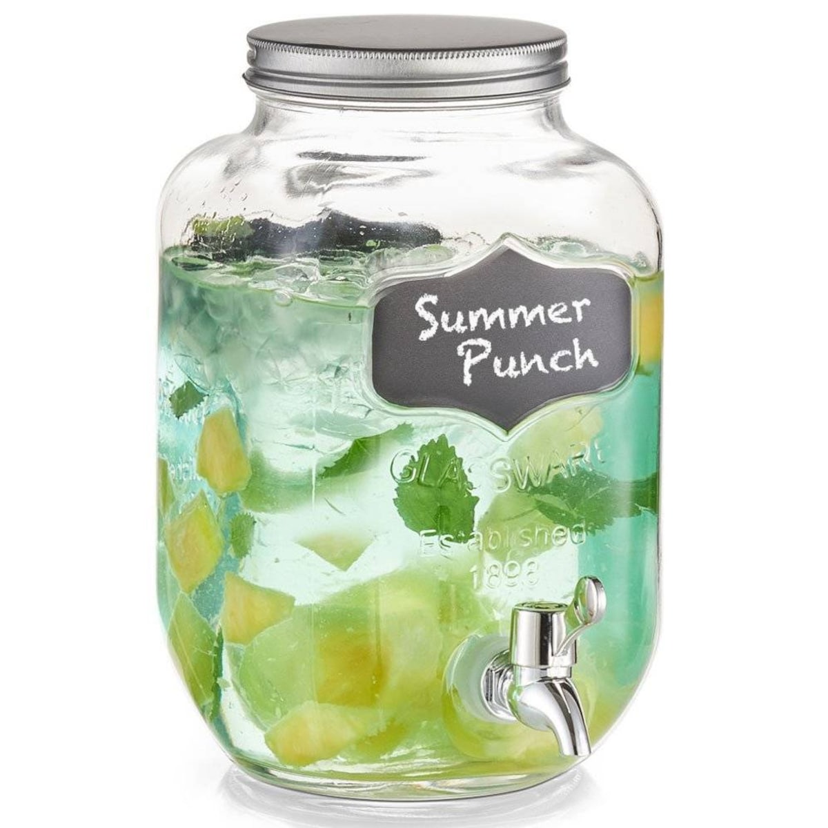 Słój z kranem i pokrywą - dystrybutor napojów, 3,8 l, ZELLER