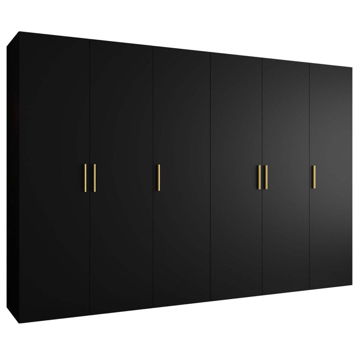 Szafa uchylna otwierana BARI 1 300 wys. 202 cm Czarny + u. Złoty