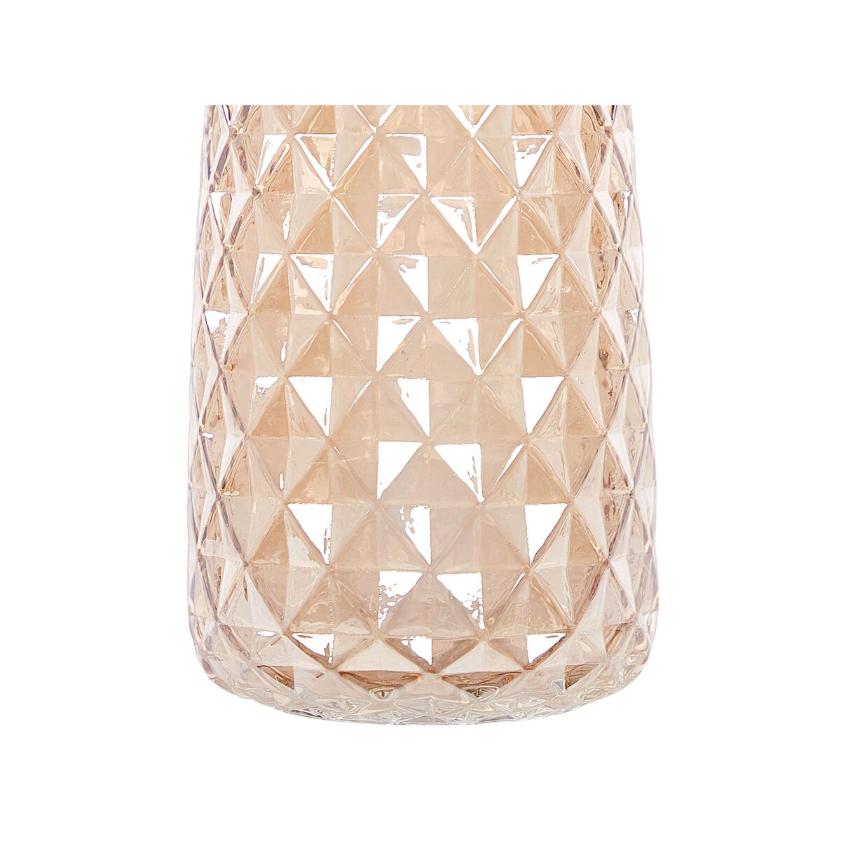 Wazon na kwiaty szklany 23 cm pomarańczowy PACHEIA