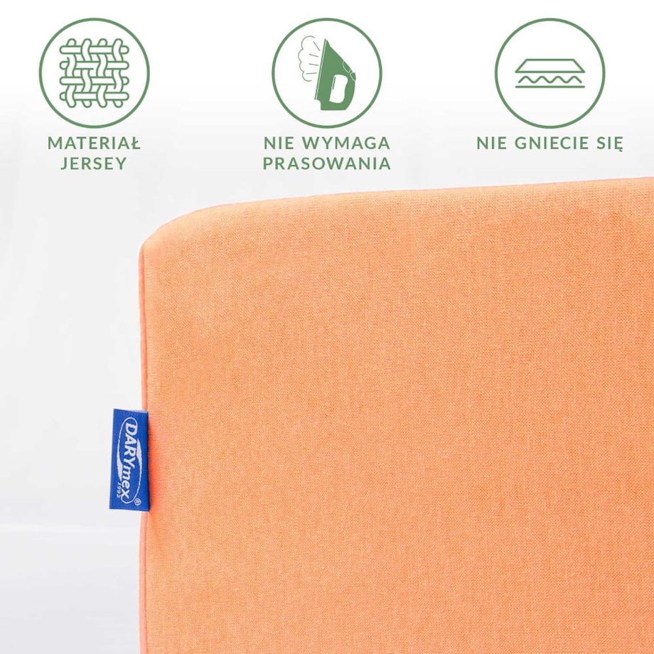 Prześcieradło jersey z gumką 200x220 kolor Łosoś