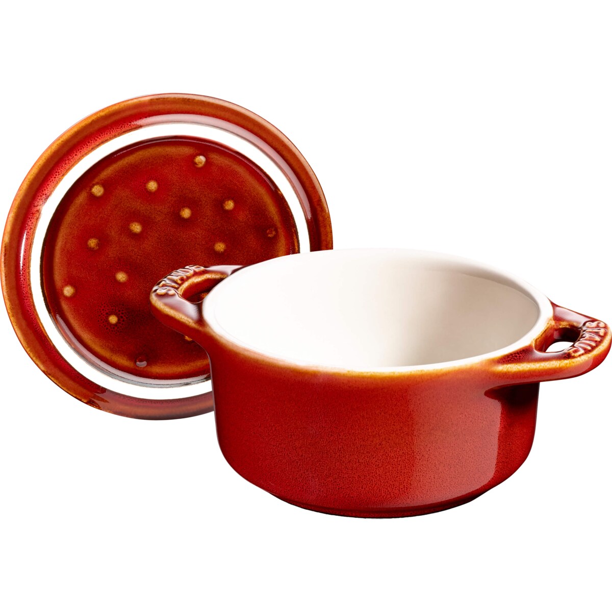 Staub Mini Cocotte Okrągły - 200 ml, Kasztanowy