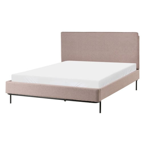 Łóżko CORIO 140 x 200 cm Beżowoszary