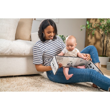 Książeczka interaktywna - dwustronna - Décor czarno-biała