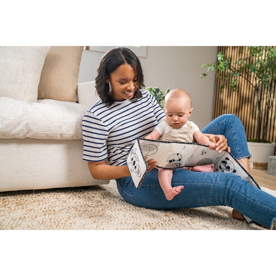 Książeczka interaktywna - dwustronna - Décor czarno-biała