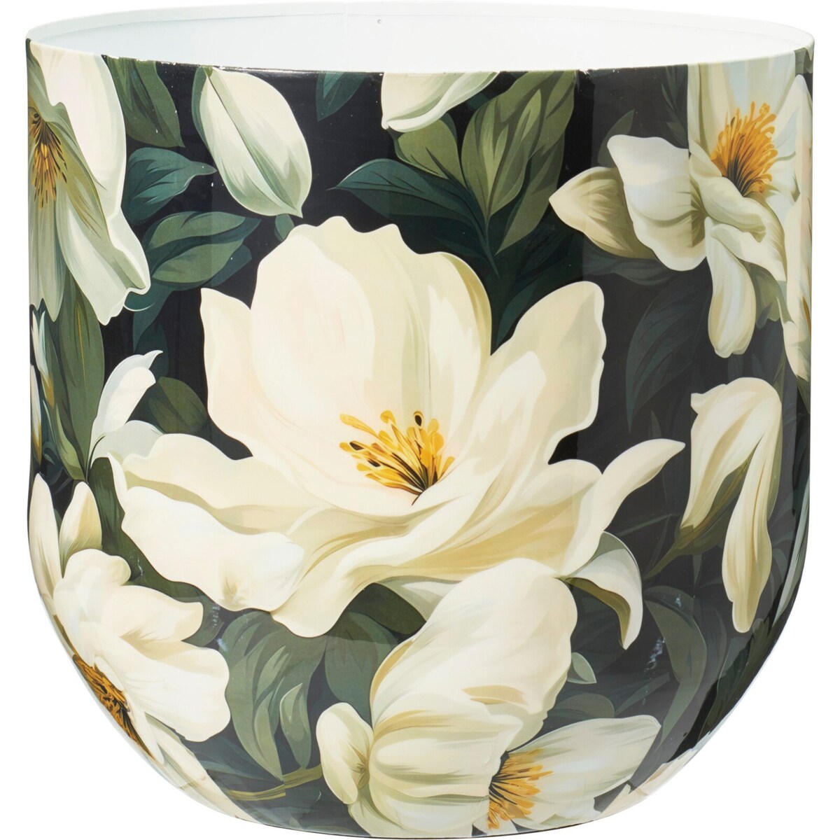 Osłonka metalowa 2 szt. 25x26x26 i 21x23x23 cm MAGNOLIA