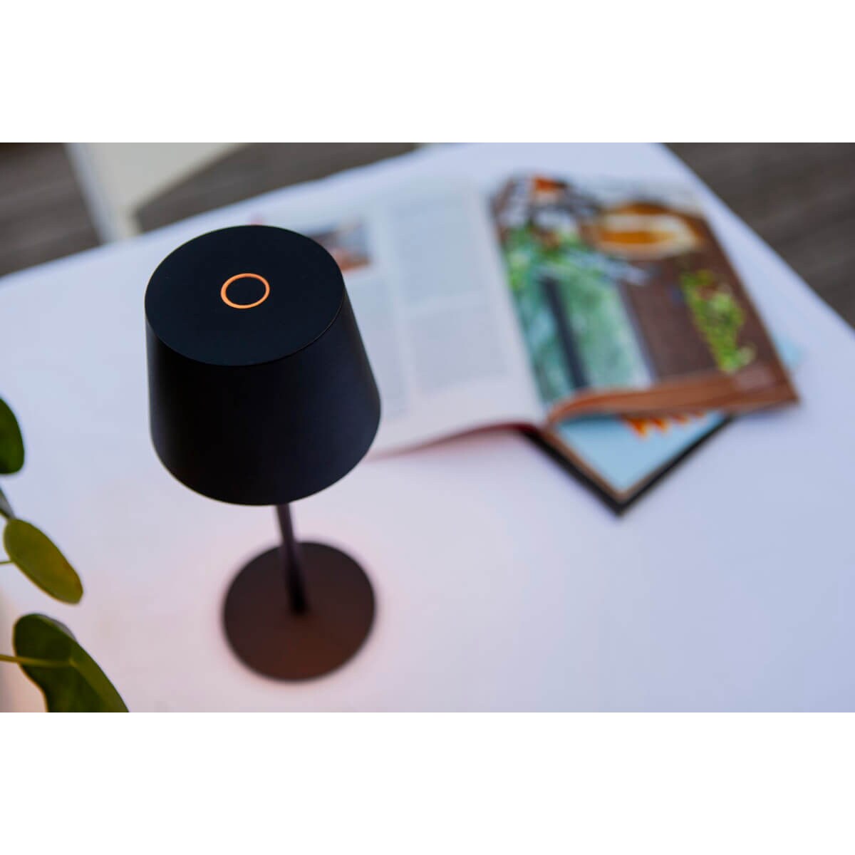 Regulowana lampka stojąca Roble 8500601012 Lutec IP54 LED 1,1W 3000K czarny